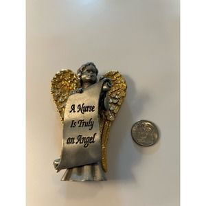 Vintage CAMCO Guardian Angel "A Nurse is Truely an Angel" Pewter